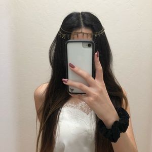 boho festival hair chain